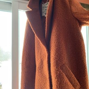 Teddy Trench Coat Rust